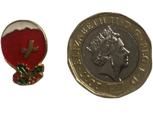 Christmas cake  Pin Badge - $4.17