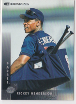 Rickey Henderson Padres Outfield 1997 Donruss Card # 73 Near Mint - £1.91 GBP