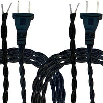 Royal Designs, Inc. 12Ft Twisted Rayon Silk/Fabric Lamp Cord with NEMA-15P Plug, - £10.27 GBP+