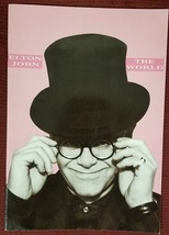 ELTON JOHN - THE WORLD 1989 - 1990 CONCERT PROGRAM TOUR BOOK W/STUB - MI... - $377.41 MXN