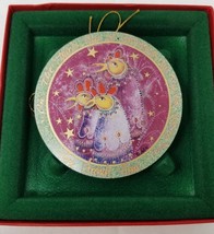 Christmas Ornament P Buckley Moss Three French Horns Signed Numbered COA - £14.48 GBP