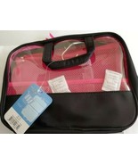 Nine To Nine Partly Clear Travel Cosmetics Organizer Bag 2 Pc. - £8.90 GBP