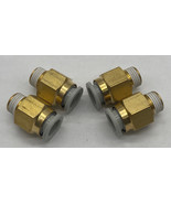 SMC KQ2H08-01AS Threated Quick-Plug Connector 5/16&quot; Lot of 4 - $253.44 MXN