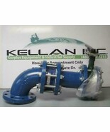 Micro US Valve Industrial Pipe Valve Assembly 90 Degree Elbow 4&quot;ID Cente... - $422.41 CAD