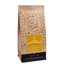 NEW ENGLAND COFFEE SPICED HONEY BOURBON FLAVORED WHOLE BEAN COFFEE 16OZ - $15.00