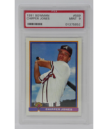 1991 Bowman #569 Chipper Jones Rookie HOF Braves PSA 9 MINT - $611.79 MXN