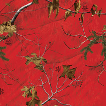 Realtree Xtra Red air release wrap vinyl Decal Matte Laminated 12&quot;x12&quot; - £7.43 GBP