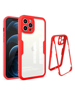 360° Transparent Full Cover Case Designed For iPhone 11 Pro Max 6.5&quot; RED - $143.10 MXN