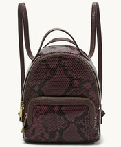 Fossil Maisie Mini Backpack Purple Snake Brass Hardware SHB2376246 NWT $108 FS - £58.41 GBP