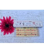 Cavallini &amp; Co. Vintage Paris 8 Pencil Set in Tin Box Pink &amp; Cream Yellow - £5.49 GBP