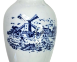 Vintage ceramic pepper mill grinder Wind Mill Design Dark Wood Porcelain... - $22.99