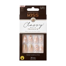 Kiss Classy Premium 30 Nails Glue Included #CSP10 - $9.59