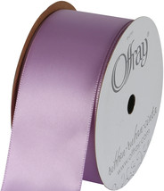 Offray Single Face Satin Ribbon 1-1/2&quot;X12&#39;-Light Orchid - £11.07 GBP