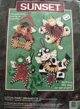 Sunset - &quot;Cotton Paws&quot; Christmas Ornaments Kit - No Sewing Needed - $9.99