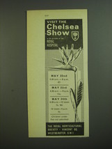 1968 The Royal Horticultural Society Ad - Visit the Chelsea Show - £14.56 GBP