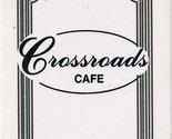 Crossroads Cafe Breakfast Lunch Dinner Seniors &amp; Childrens Menu 1980&#39;s - £14.01 GBP