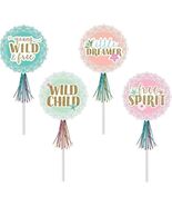 BOHO Birthday Glitter Wands Bohemian Chic Wild Girl Party Favors 8 Pieces - $8.30 CAD
