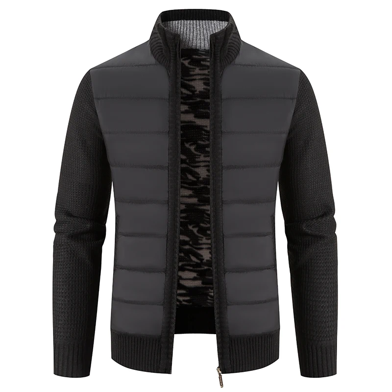 Winter Thick Fleece Cardigan Men Warm coat  work Mens Knittde  Jackets C... - $119.47