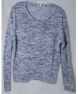 Cloud Chaser Womens size XL Sweater Black and White Long Sleeves Lightwe... - $13.13