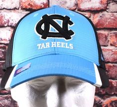 University Of North Carolina Tar Heels Black &amp; Blue Adjustable Hat By Ru... - €8,21 EUR