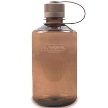 Nalgene Sustain 16oz Narrow Mouth Bottle (Mocha) Recycled Reusable Brown - £11.56 GBP