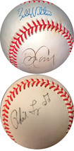 Dave/David Cone/Bobby Valentine/Phil Linz triple signed RONL Rawlings OF... - $49.95