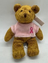 VTG Avon Teddy Bear Plush Pink Ribbon Breast Cancer Awareness Stuffed An... - $6.92