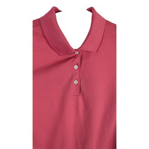 Womens Pink Golf Polo Shirt Adidas Short Sleeve Medium Climalite Soccer ... - £22.96 GBP