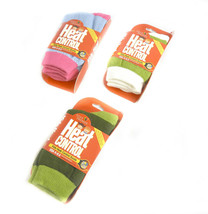6 pack Heat Control Socks Warm Thermal Socks Beautiful Colors Heated Cot... - £11.86 GBP