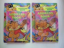 2 piece Lot Vintage Garfield Odie Address Book 1980s Cartoon New In Package - £12.45 GBP