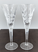 2 Waterford Crystal America&#39;s Heritage Lincol 9 ¼” Fluted Champagne Flutes - £39.53 GBP