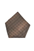 ARMANI COLLEZIONI Mens Pocket Square Silky Brown Size 12&quot; X 12&quot; 350064  - £23.19 GBP