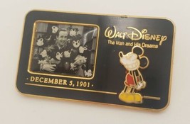 Walt Disney The Man &amp; His Dreams Official Pin 2002 Mickey - £15.39 GBP