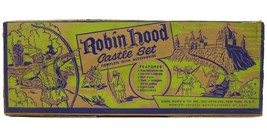 Vintage 1956 Marx Robin Hood Sherwood Forest Medieval Castle Playset w/Box - £405.97 GBP