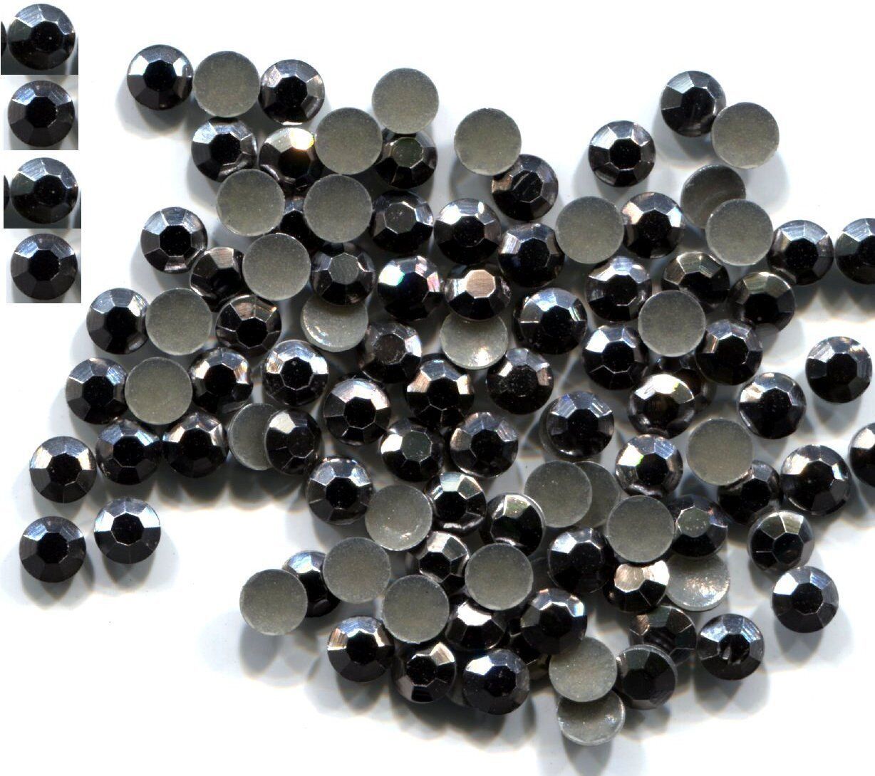 Rhinestuds Faceted Metal GREY 2mm Hot Fix Iron on 1 gross - $5.79