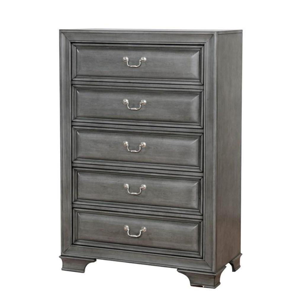 Transitional Gray Chest with Dovetail Drawers - Bedroom Furniture Item image 2