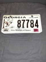 Georgia License Plate GA Bobtail Quail GIVE WILDLIFE A CHANCE JAN Tag 87... - $314.11 MXN