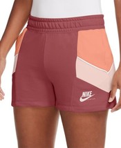 Nike Womens Activewear Colorblocked Pull-On Shorts Size Medium Color Canyon Rust - £35.20 GBP