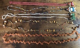 Vtg Native Southwestern Seed Bead Women Necklaces 1 Boy Pendant Lot 6 1  w/ Corn - £10.92 GBP