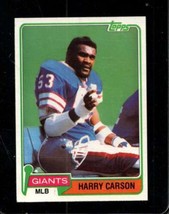 1981 Topps #475 Harry Carson Vgex Ny Giants Hof *INVAJ482 - £0.75 GBP