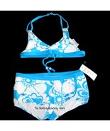 NWT Speedo 2 Pc Swimsuit Bathing Suit Bikini Floral Sz 12 - £14.11 GBP