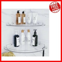Corner Bathroom Organizer Shelves – Clear Acrylic, Easy Adhesive Install... - $759.20 MXN