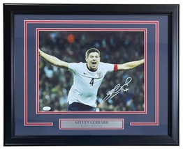 Steven Gerrard Signed Framed 11x14 England National Team Soccer Photo JSA - £166.92 GBP