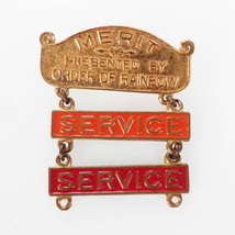 International Order of Rainbow Merit Service Pin Orange Red 2 Pcs Masoni... - $2.99