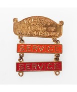 International Order of Rainbow Merit Service Pin Orange Red 2 Pcs Masoni... - $4.10 CAD