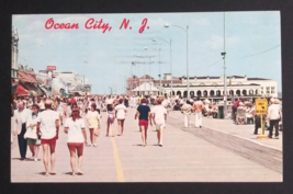 Crowded Boardwalk Coca Cola Flag Ocean City New Jersey NJ Postcard c1970s - $7.99