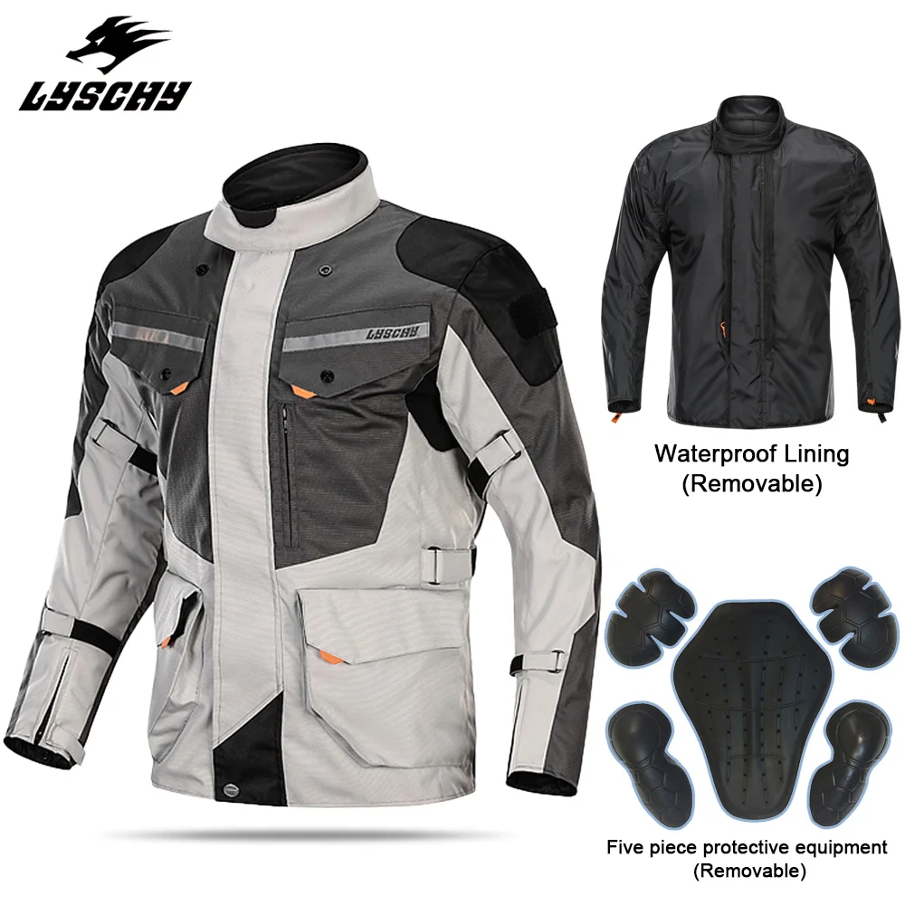 LYSCHY Winter Motorcycle Jacket +Pants Wear-resistant Motocross Suit Waterproof - £186.72 GBP+