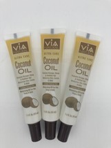 VIA Natural Ultra Care Coconut Oil Moisturizing Oil for Hair Scalp &amp; Body 3 Pack - £7.02 GBP
