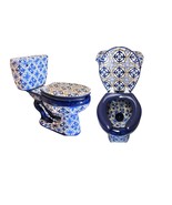 Mexican Talavera Ceramic Toilet Hand Painted - Flores - - $22,462.85 MXN