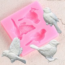 Birds Silicone Mold DIY Cake Decorating Chocolate Mould Fondant Candy Molds - £7.67 GBP